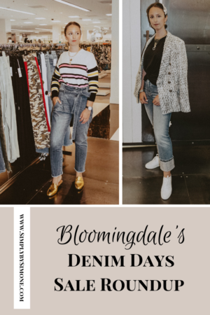 Bloomingdale's White Plains Denim Days Sale - Why To Shop In-Store #bloomigndales #fall #fallfashion #fallstyle #falloutfit #denin #jeans #designersale #designnerdenim #jbrand #7forallmankind #frame #jbrand #fashion #outfit #style #shopping #sale