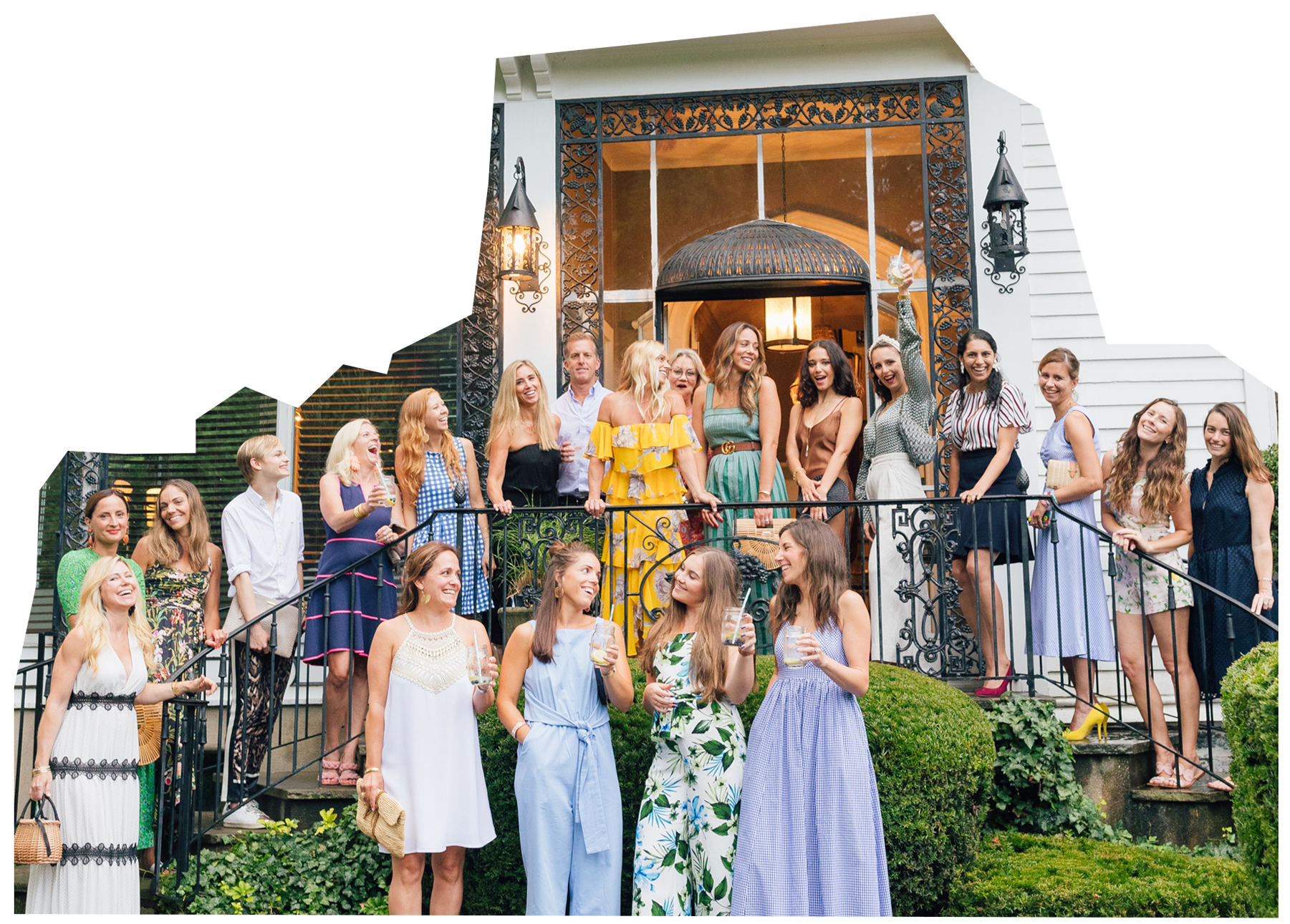 A Summer Soirée With My Favorite Connecticut Bloggers #summer #fashion #style #bloggers #bffs #connecticut #westchester #diorbag #outfitinspiration #groupshot