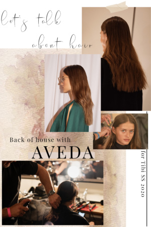 NYFW - Aveda - Back of House - Tibi Runway - Spring Summer 2020 #aveda #runway #runwayhair #wethair #nyfw #newyorkfashionweek #bts #backofhouse #nyfwbts #blogger #fallhair #hairinspiration