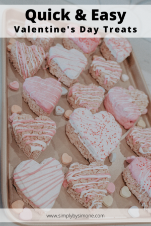 Quick and Easy Valentine's Day Treats for Everyone - Pink Rice Crispy's - Heart Shaped Rice Crispy's - Marble Countertops - Simply by Simone - Simone Piliero - Galentines Day - Chocolate Covered Strawberries - YouTube - Vlog - Recipe #recipe #valentinesday #galentinesday #ricecrispy #ricecrispies #valentinesdaytreats #valentinesdayrecipe 