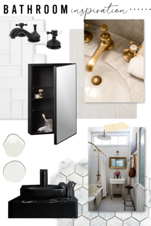 bathroom inspiration Bathroom Renovation - My Vision for the Space and Sconces #bathroom #bathroominspiration #moodboard #design #home #interiorinspiration #decor #bathroominspo #remodel #bathroomremodel #simoneathome