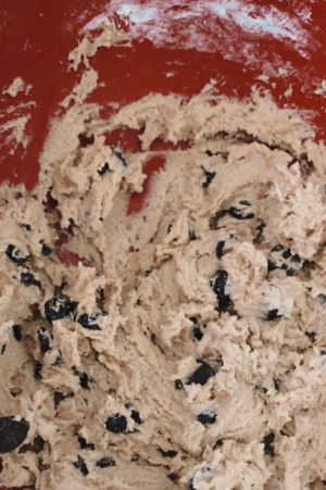 Step 2 Butter Sugar Eggs Vanilla Flour Almond Extract Salt Baking Soda All Ingredients Mixed Easy and Delicious Cookie Ice Cream Cake Recipe #recipe #food #foodie #dessert #birthdaycake #icecreamcake #cookiecake #cookieicecreamcake #cake #pie #cookiecakerecipe #simplybysimone Simone Piliero