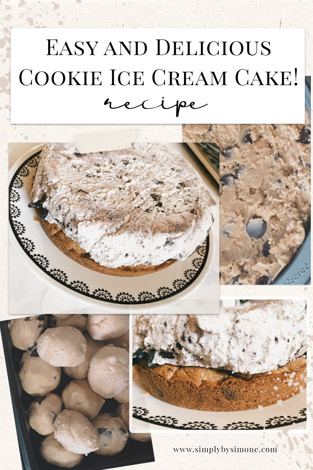Easy and Delicious Cookie Ice Cream Cake Recipe #recipe #food #foodie #dessert #birthdaycake #icecreamcake #cookiecake #cookieicecreamcake #cake #pie #cookiecakerecipe #simplybysimone Simone Piliero