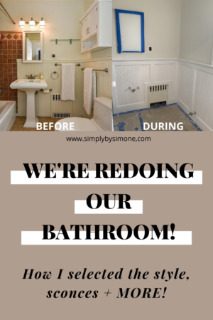 bathroom inspiration Bathroom Renovation - My Vision for the Space and Sconces #bathroom #bathroominspiration #moodboard #design #home #interiorinspiration #decor #bathroominspo #remodel #bathroomremodel #simoneathome