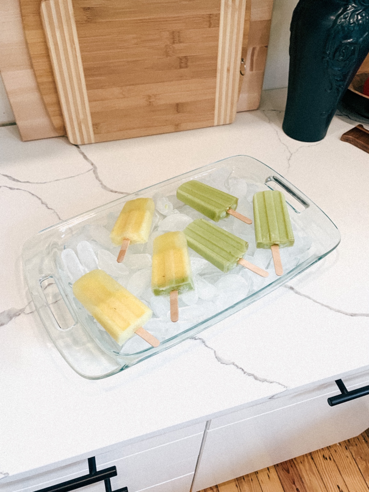 Coconut Avocado Ice Pops and Pineapple Ginger Ice Pops Recipe - Simone Piliero Arena - Simply by Simone - Westchester County Blogger - Close up #recipe #icepops #desserts #summerrecipe #howto #makeicepops