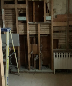 Simply by Simone - Simone Piliero - My Black and White Bathroom Renovation - Bathroom Gutted 2 #bathroom #home #renovation #bathroomrenovation #diyhome #bathroomtiles #bathroomdecor #bathroomideas #bathroomrenovationideas