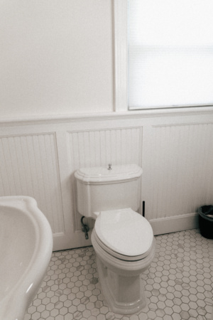 Simply by Simone - Simone Piliero - My Black and White Bathroom Renovation - Finished Photos - Toilet #bathroom #home #renovation #bathroomrenovation #diyhome #bathroomtiles #bathroomdecor #bathroomideas #bathroomrenovationideas