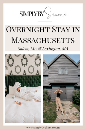 Overnight Stay in Massachusetts - Salem, MA & Lexington, MA - Simply by Simone - Simone Piliero Arena PIN THIS #salem #salemma #salemmassachusetts #newengland #newenglandtravel #halloween #falltravel #northeasttravel #travel #travelguide