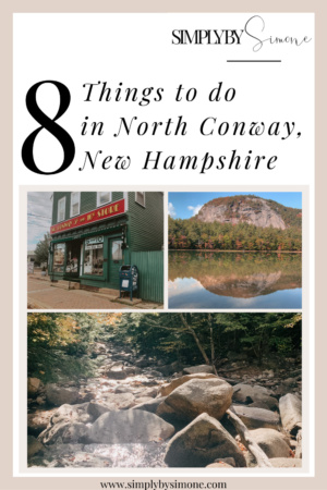 8 things to do in North Conway New Hampshire - New England Travel - The Inn at Hastings Park - Lexington Massachusetts - Simply by Simone - Simone Piliero Arena PIN THIS #newengland #travel #newhampshire #roadtrip #westchestercounty #northconway #newhampshiretravel #mountwashington #newenglandtravel
