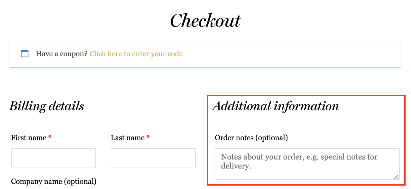 How to add custom quote during checkout