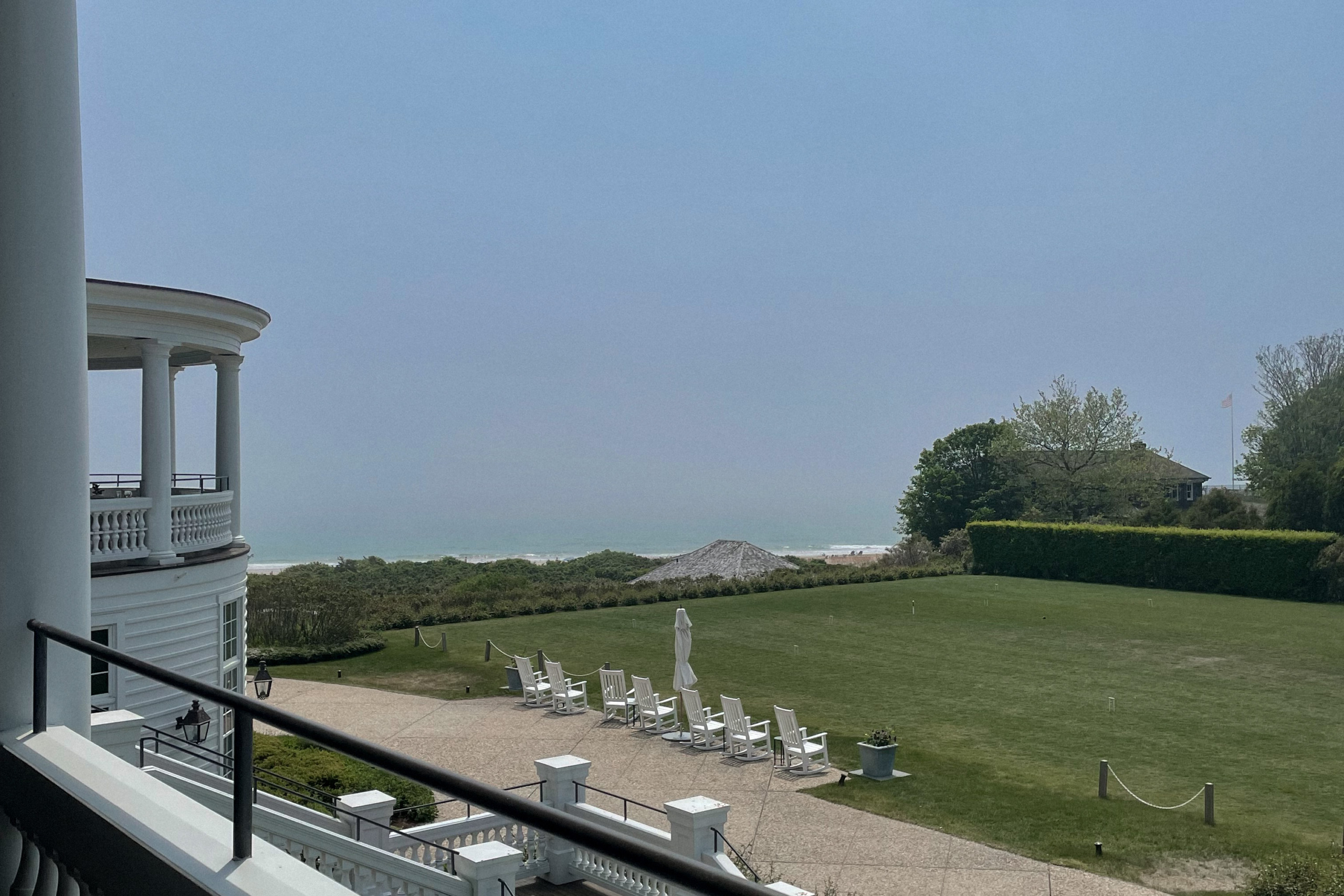 Sipping Terrace at Ocean House Rhode Island Overnight Stay - Property and Ocean View