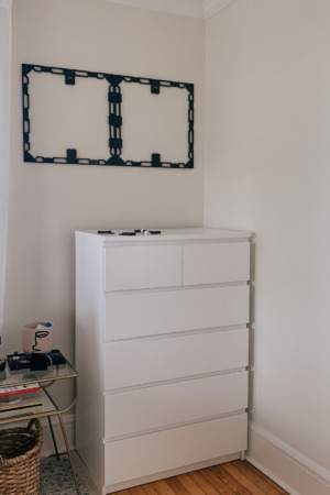 Spacekit: Customizable Artwork That Won't Damage Your Walls - Step One Hanging Your Artwork #BEDROOM #ARTWORK #DECOR #HOMEDECOR #WALLART