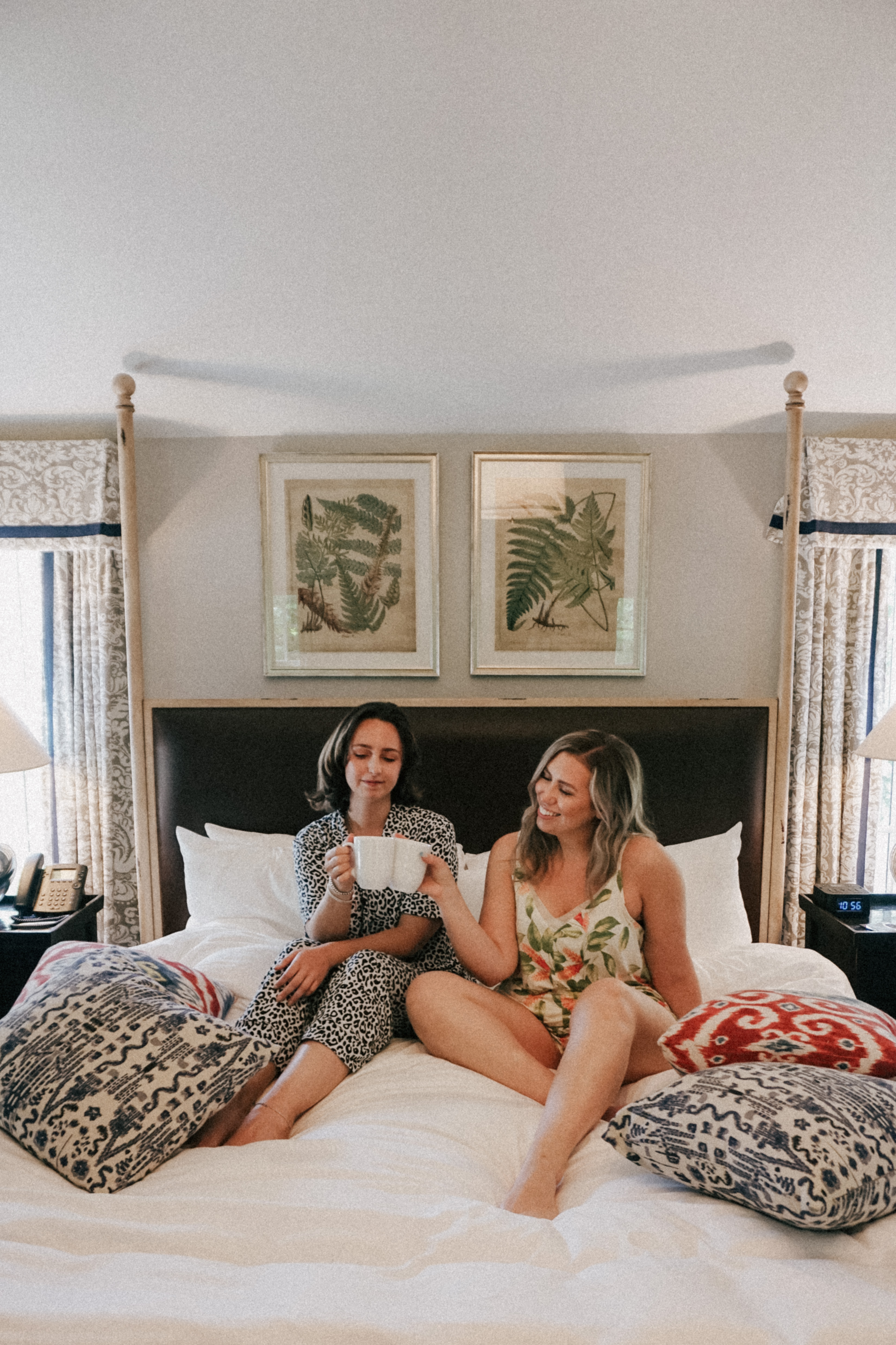 Simply by Simone and Jackie Giardina at the Inn at Hastings Park having Coffee in bed