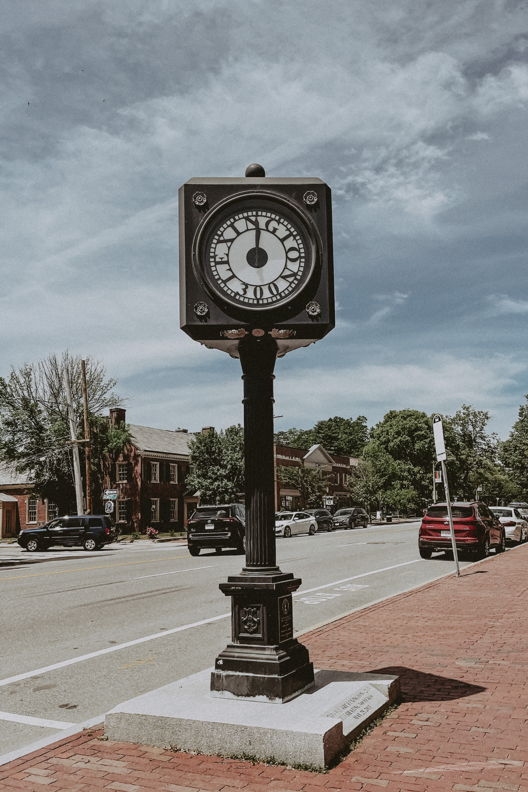 Lexington Massachusetts Clock in Town Square