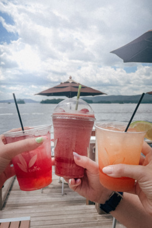 Poolside Drinks from the Lake House
