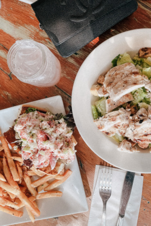 Lobset-roll-and-cesar-salad-love-lane-kitchen-mattituck-new-york-north-fork-long-island