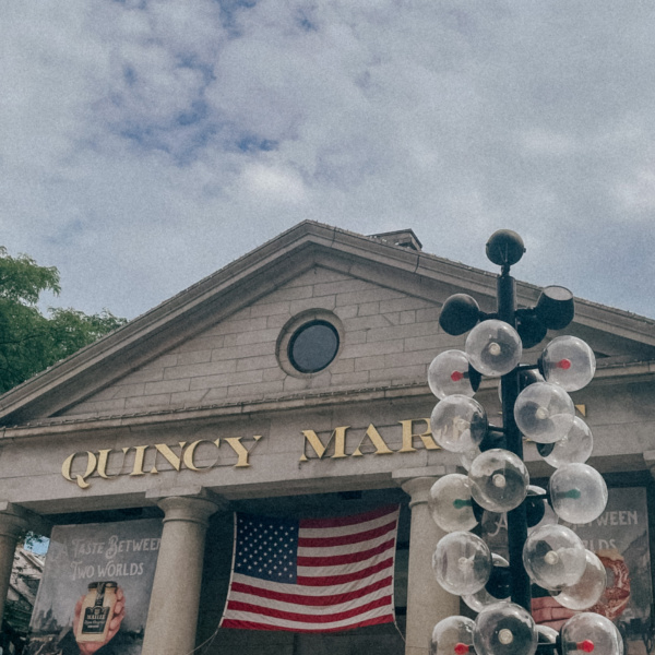 Outside Quincy Market Food Hall - Three Day Getaway to Boston Massachusetts Simply by Simone