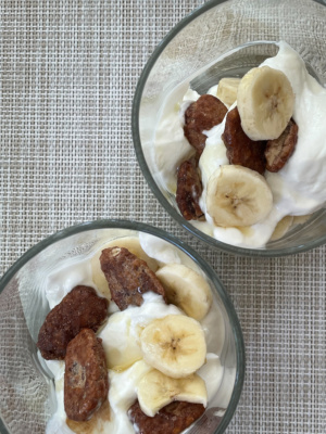 Yogurt breakfast at the harvest in peconic new york