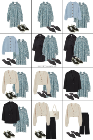 Conscious Affordable H&M Fall Capsule Wardrobe Items | 10 Pieces, 36 Outfits | How to Build a Capsule Wardrobe | H&M Clothing Fall Clothes | Outfit Inspiration | 36 Fall Weather Outfit Ideas | Fall Vacation Packing Guide | H&M Clothing Fall Capsule Wardrobe| What To Wear this Fall 2021 | Simply by Simone | Conscious Affordable H&M Fall Capsule Wardrobe | What To Wear This Fall 2021 | Looks 1 - 12