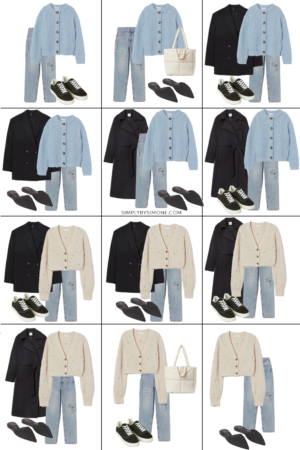 Conscious Affordable H&M Fall Capsule Wardrobe Items | 10 Pieces, 36 Outfits | How to Build a Capsule Wardrobe | H&M Clothing Fall Clothes | Outfit Inspiration | 36 Fall Weather Outfit Ideas | Fall Vacation Packing Guide | H&M Clothing Fall Capsule Wardrobe| What To Wear this Fall 2021 | Simply by Simone | Conscious Affordable H&M Fall Capsule Wardrobe | What To Wear This Fall 2021 | Looks 25 - 36