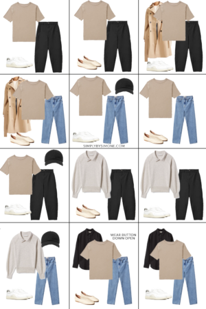 Affordable Everlane Fall Capsule Wardrobe | 10 Pieces, 24 Outfits | How to Build a Capsule Wardrobe | Everlane Fall Clothes | Outfit Inspiration | 24 Fall Weather Outfit Ideas | Fall Vacation Packing Guide | Everlane Fall Capsule Wardrobe - What To Wear This Fall 2021 | Looks 13 to 24 | Simply by Simone