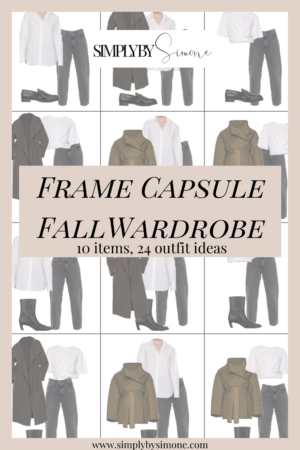 Frame Capsule Fall Wardrobe 10 Items 24 Outfit Ideas for Fall