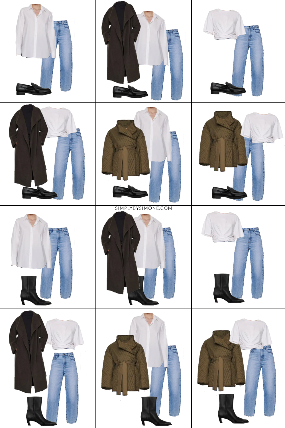 Frame Fall Capsule Wardrobe - 8 Pieces, 24 Outfits for Fall