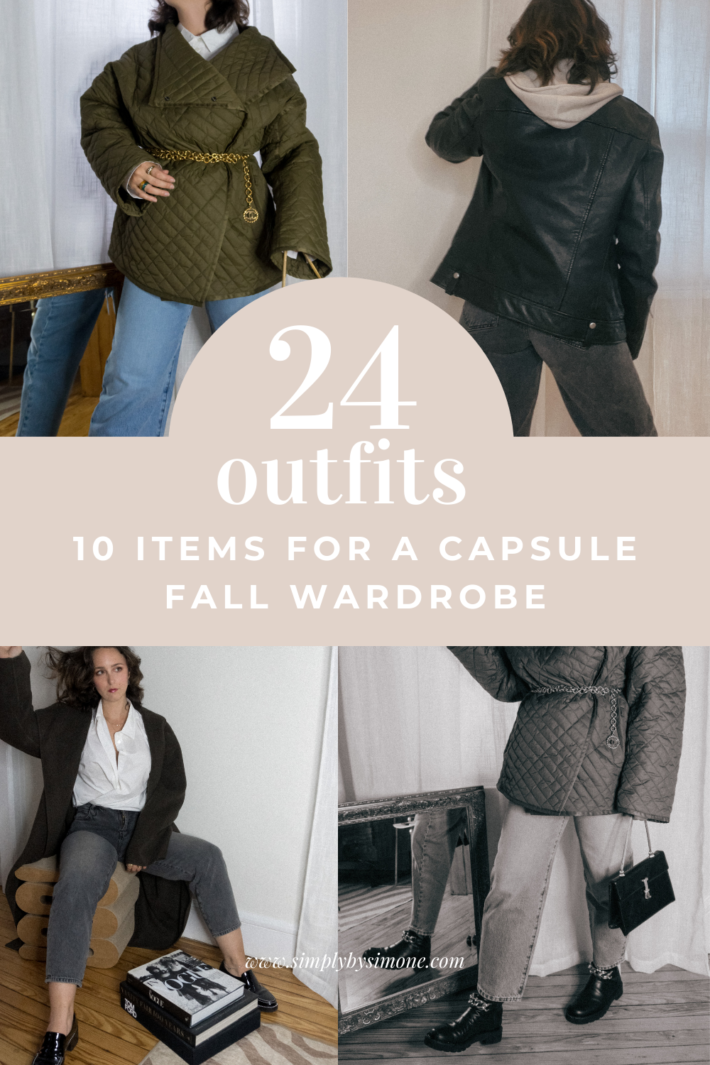 Frame Fall Capsule Wardrobe - 8 Pieces, 24 Outfits for Fall