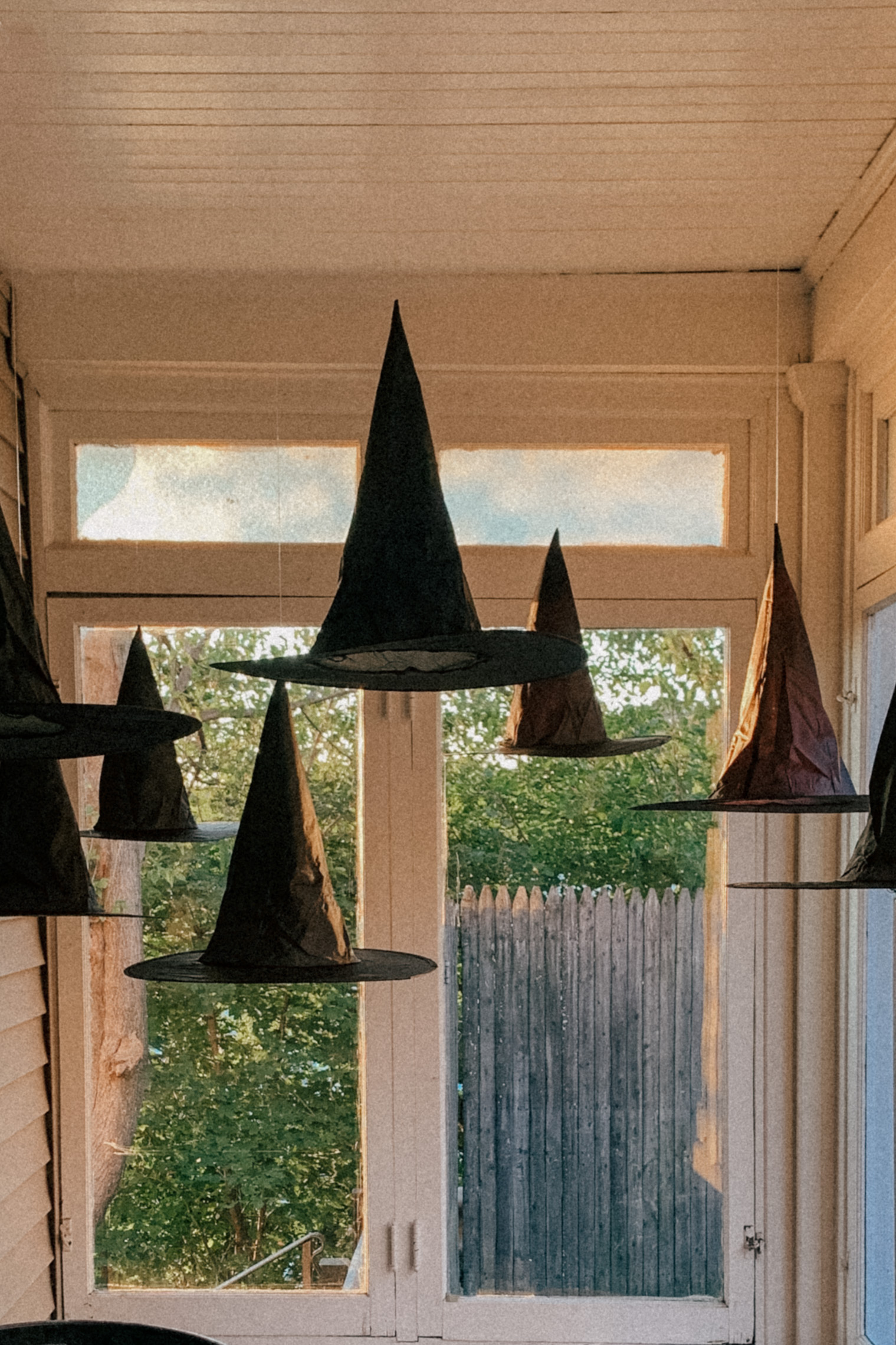 Edgy Neutral Halloween Home Decor Guide | Halloween Decorations | Neutral Halloween Decorations | Halloween Home Décor | The Best Neutral Halloween Home Decor | Spooky Chic Halloween Decorations | Grandin Road Halloween Decor | Bat Wall Decals for Halloween | Easy Halloween Decor | DIY Halloween Decorations | Floating Witch Hats 