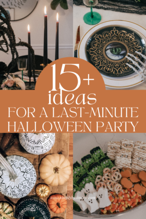 How To Throw A Spooky Last-Minute Halloween Party | Amazon Halloween Party Finds | Halloween Decor for a Last-Minute Party | Halloween Treats for a Last-Minute Halloween Party | Everything You Need to Throw A Halloween Party | Spooky Halloween Decorations | Pin 1