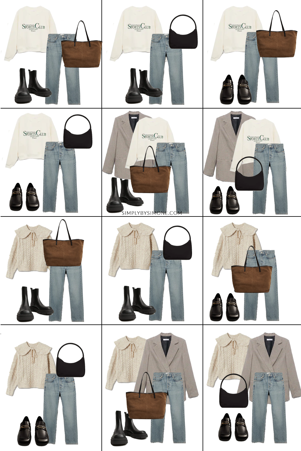 Mango Fall Capsule Wardrobe Items | 12 Pieces, 48 Outfits | How to ...