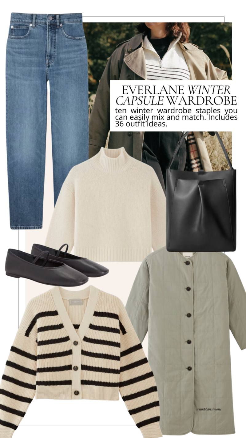 Everlane Winter Capsule Wardrobe Pieces Outfits