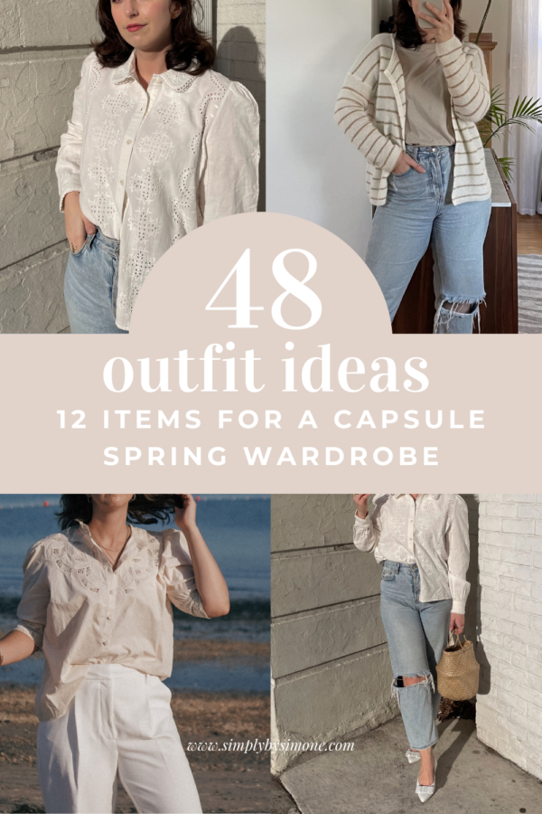 Sezane Spring Capsule Wardrobe – 12 Pieces, 48 Outfits