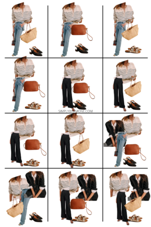 Affordable Sezane Spring Capsule Wardrobe | 12 Pieces, 48 Outfits | How to Build a Capsule Wardrobe | Sezane Spring Clothes | Outfit Inspiration | 48 Spring Weather Outfit Ideas | Spring Vacation Packing Guide | Sezane Spring Capsule Wardrobe - What To Wear This Spring 2022 | Looks 25 to 36 | Simply by Simone
