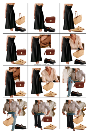 Affordable Sezane Spring Capsule Wardrobe | 12 Pieces, 48 Outfits | How to Build a Capsule Wardrobe | Sezane Sxpring Clothes | Outfit Inspiration | 48 Spring Weather Outfit Ideas | Spring Vacation Packing Guide | Sezane Spring Capsule Wardrobe - What To Wear This Spring 2023 | Looks 37 to 48 | Simply by Simone