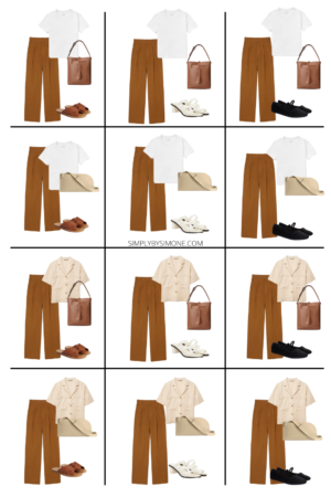 Affordable Everlane Summer Capsule Wardrobe | 12 Pieces, 48 Outfits | How to Build a Capsule Wardrobe | Everlane Summer Clothes | Outfit Inspiration | 48 Summer Weather Outfit Ideas | Summer Vacation Packing Guide | Everlane Summer Capsule Wardrobe - What To Wear This Summer 2022, European Outfit Ideas | Looks 1-12 | Simply by Simone