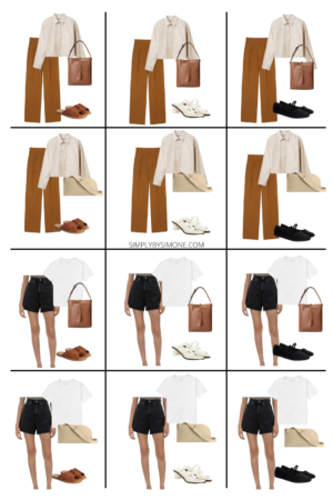 Affordable Everlane Summer Capsule Wardrobe | 12 Pieces, 48 Outfits | How to Build a Capsule Wardrobe | Everlane Summer Clothes | Outfit Inspiration | 48 Summer Weather Outfit Ideas | Summer Vacation Packing Guide | Everlane Summer Capsule Wardrobe - What To Wear This Summer 2022, European Outfit Ideas | Looks 13-24 | Simply by Simone