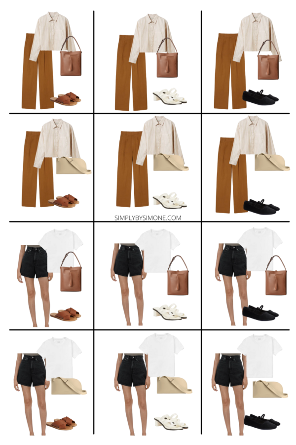 Everlane Summer Capsule Wardrobe – 12 Pieces, 48 Outfits