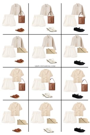 Affordable Everlane Summer Capsule Wardrobe | 12 Pieces, 48 Outfits | How to Build a Capsule Wardrobe | Everlane Summer Clothes | Outfit Inspiration | 48 Summer Weather Outfit Ideas | Summer Vacation Packing Guide | Everlane Summer Capsule Wardrobe - What To Wear This Summer 2022, European Outfit Ideas | Looks 37-48 | Simply by Simone