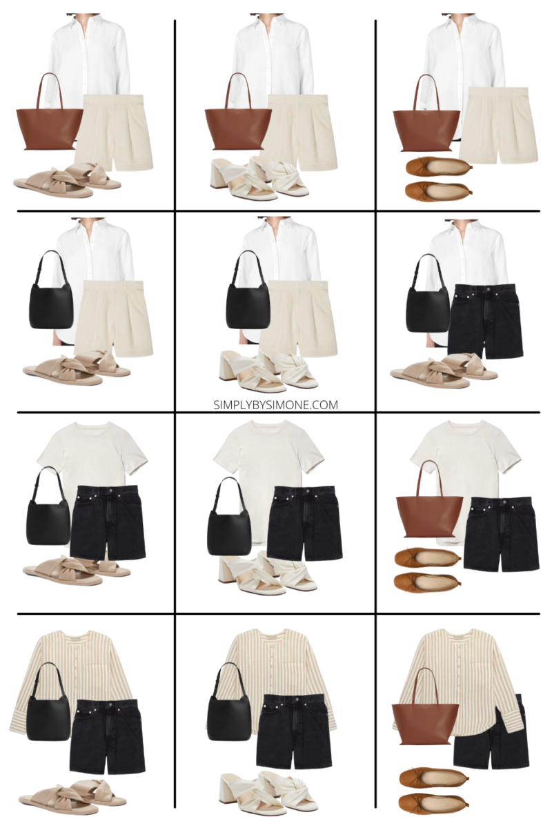 Everlane Summer Capsule Wardrobe – 12 Pieces, 48 Outfits