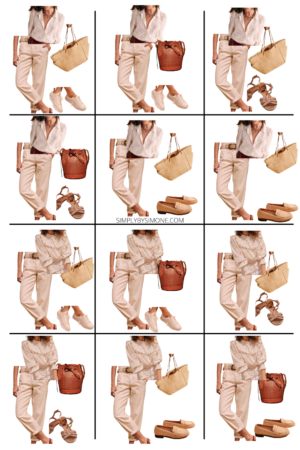 Affordable Sezane Summer Capsule Wardrobe | 12 Pieces, 48 Outfits | How to Build a Capsule Wardrobe | Sezane Summer Clothes | Outfit Inspiration | 48 Summer Weather Outfit Ideas | Summer Vacation Packing Guide | Sezane Summer Capsule Wardrobe - What To Wear This Summer 2022, Parisian Outfit Ideas | Looks 13-24 | Simply by Simone