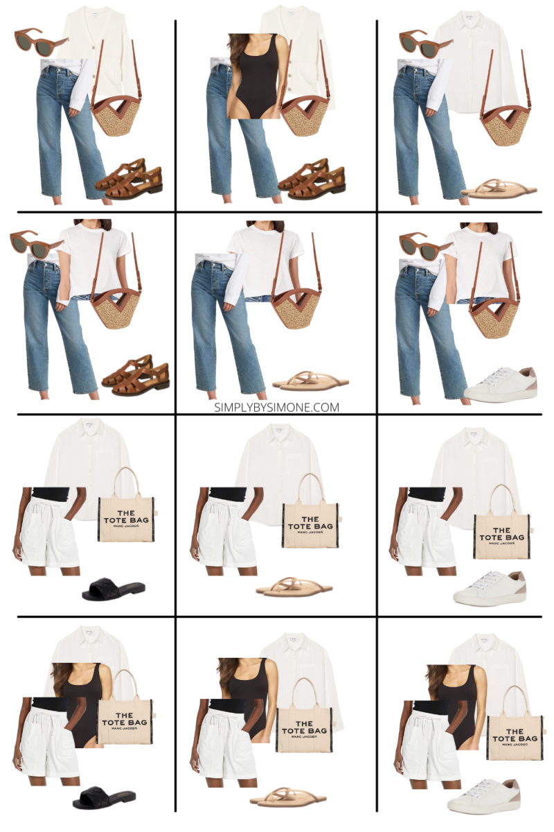 Amazon Pre-Fall Capsule Wardrobe - 15 Pieces, 48 Outfits