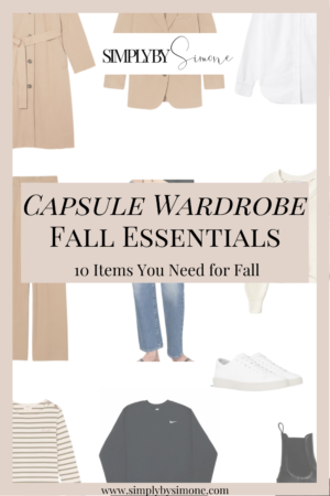 Capsule Wardrobe Essentials for Fall 2022 | 10 Essential Pieces | How to Build a Capsule Wardrobe | Fall Clothes | Outfit Inspiration | Fall Weather Outfit Ideas | Fall Vacation Packing Guide | Fall Capsule Wardrobe - What To Wear This Fall 2022 | Parisian Outfit Ideas | PIN 1| Simply by Simone