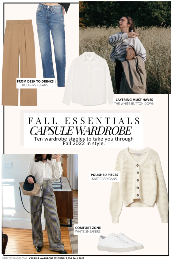 Capsule Wardrobe Essentials for Fall 2022 - Simply by Simone