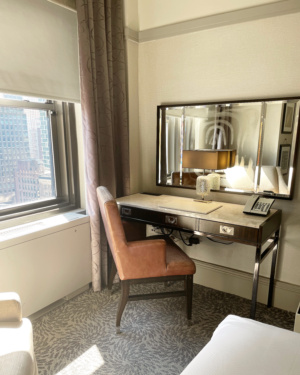 NYC Staycation Guide The WestHouse Hotel New York City | 2 Days in New York City | 48 Hours in New York City | The Perfect Weekend Itinerary | Best Things to Do in New York City | Explore New York, NY | Weekend in New York, New York | New York City Travel Guide | Top Things to do in New York City | WestHouse Hotel NYC | King Bedroom Desk Area | Simply by Simone