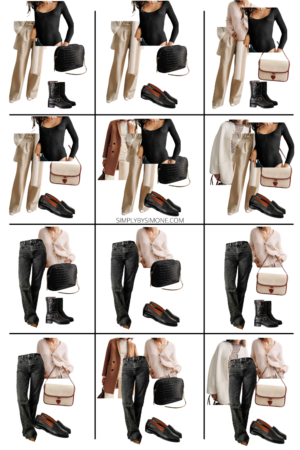 Affordable Sezane Winter Capsule Wardrobe | 12 Pieces, 48 Outfits | How to Build a Capsule Wardrobe | Sezane Winter Clothes | Outfit Inspiration | 48 Winter Weather Outfit Ideas | Winter Vacation Packing Guide | Sezane Winter Capsule Wardrobe - What To Wear This Winter 2022, Parisian Winter Outfit Ideas | Outfits 13-24 | Simply by Simone