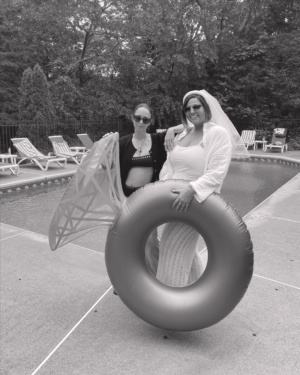 Everything You Need To Host a Coastal Bachelorette Weekend | Cape Cod Bachelorette | Wholesome Bachelorette Ideas | Cape Cad Massachusetts Bachelorette Itinerary | What To Do In Cape Cod for A Bachelorette Party | New England Bachelorette | Coastal Bachelorette Party Theme | Bachelorette Themes | How To Host A Coastal Bachelorette | Decorations Engagement Ring pool Float | Simply by Simone