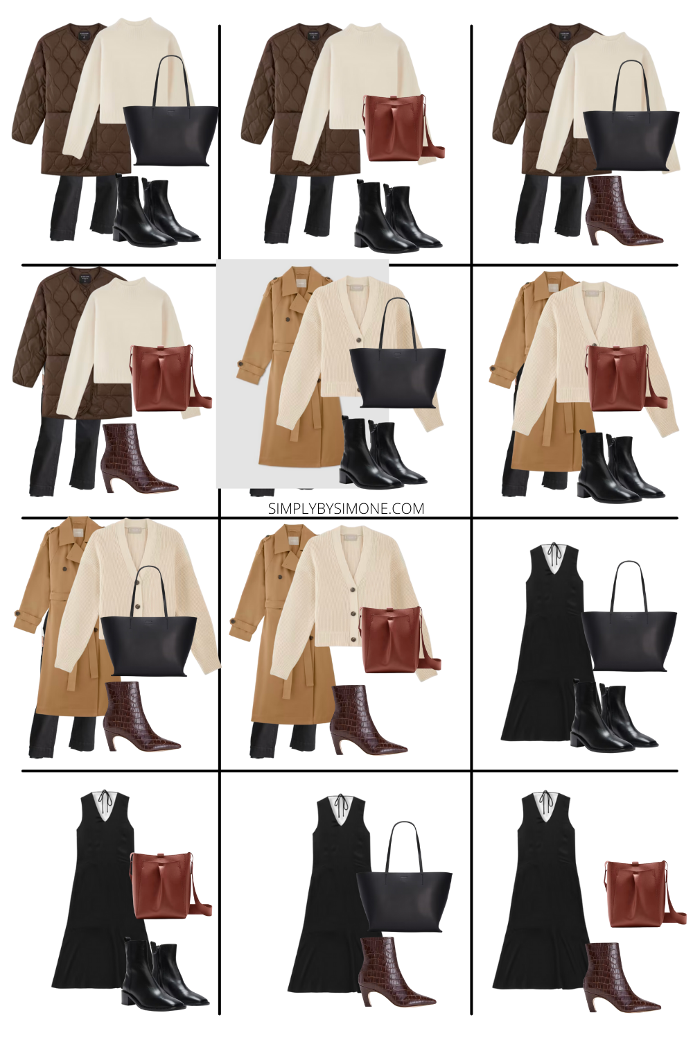 Affordable Everlane Winter Capsule Wardrobe, 10 Pieces, 36 Outfits, How  to Build a Capsule Wardrobe, Everlane Winter Clothes, Outfit Inspiration, 36 Winter Weather Outfit Ideas