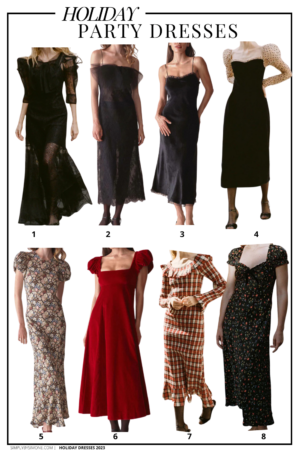 Christmas Party Outfits | Christmas Outfit | Christmas Outfit Ideas for Women | Christmas Fashion | Christmas Day Outfit | What To Wear This Christmas 2023 | Doen Christmas Capsule Wardrobe | Festive Holiday Outfits | Festive Christmas Outfits | Christmas Eve Outfits | Christmas Looks Outfits | Parisian Christmas Outfits | Work Christmas Party Outfits Classy | Christmas Outfits For Women | Christmas Dresses | Doen Holiday Outfits | Dresses 1-8 | Simply by Simone
