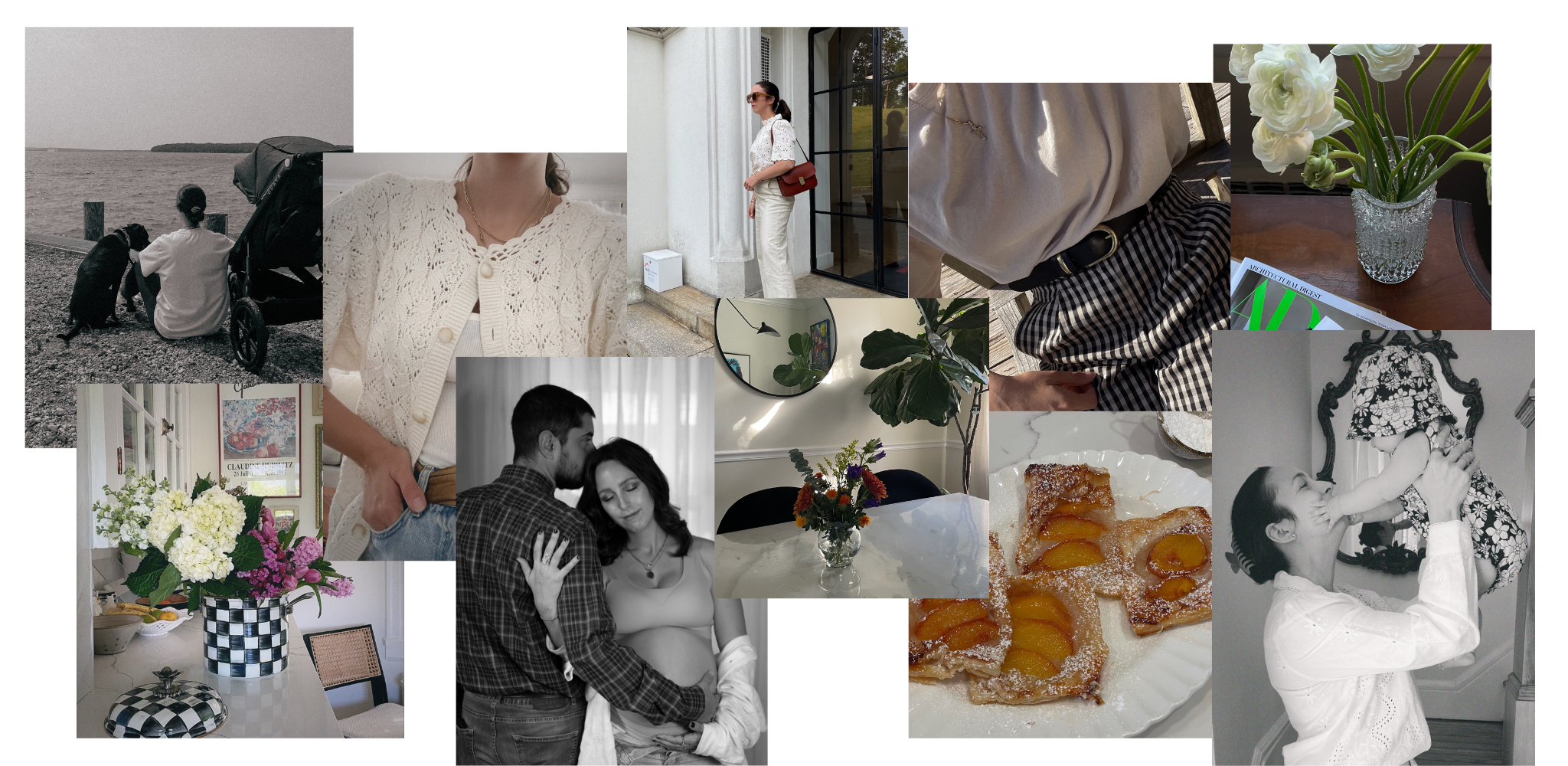 about me persoanl collage of family, my home, outfits and food